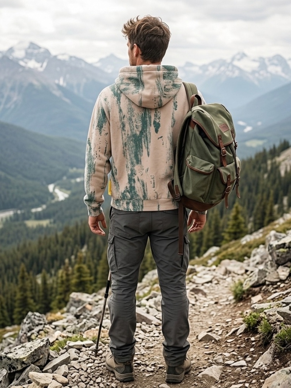 RC Outdoor Supply Outdoor Tree Bark Camo Hoodie Size S - Picture 3 of 8